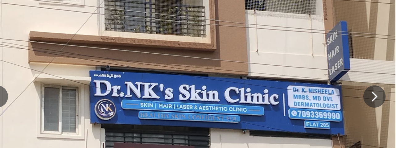 Exterior of Dr. NK's Skin Clinic in Khanamet